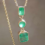 SOLD...0.74ctw Emerald Pendant R7849