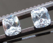 0.68ctw G SI2 Cushion Cut Diamond Earrings R8670