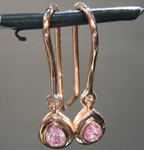 SOLD...0.28ctw Pink Pear Shape Diamond Earrings R8399