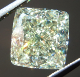 SOLD.....3.20ct Y-Z VVS2 Cushion Cut Diamond R8723