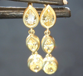 SOLD....0.74ctw Yellow Diamond Earrings R8799