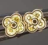0.18ctw Yellow Diamond Earrings R8840