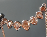 SOLD...0.85ctw Pink Pear Shape Diamond Necklace R8891