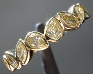 SOLD...1.08ctw Yellow Marquise and Pear Diamond Ring R9008