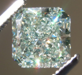 SOLD....2.13ct Yellow-Green VS2 Radiant Cut Diamond R9049