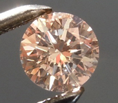 0.26ct Pinkish Brown I1 Round Brilliant Diamond R8884