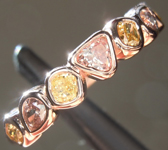SOLD...0.52ctw Mixed Fancy Colored Diamond Ring R9241