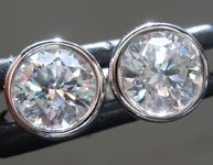 SOLD....1.43ctw J-K SI2 Round Brilliant Diamond Earrings R9383