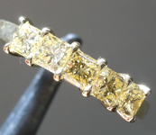 0.99ctw Yellow VS Princess Cut Diamond Ring R9217