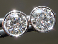 SOLD...2.06ctw E SI1 Round Brilliant Lab Grown Diamond Earrings R9625