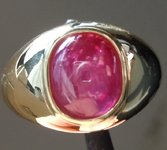 SOLD...5.30ct Oval Shape Star Ruby Ring R9686