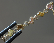 SOLD....0.70ctw Mixed Fancy Color Diamond Necklace R9633