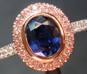 SOLD....1.17ct Blue Oval Sapphire Ring R9779