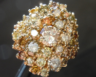 SOLD.....3.77ctw Fancy Colored Diamond Ring R2397