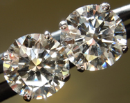 SOLD....3.52ctw H VS1 Round Brilliant Lab Grown Diamond Earrings R9806