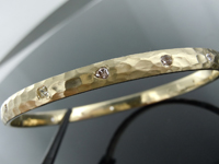 SOLD...1.65ctw Fancy Color Diamond Bangle R9764