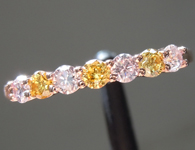 SOLD...0.45ctw Fancy Color Round Brilliant Diamond Ring R9966