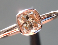 0.48ct Brown Cushion Cut Diamond Ring R9976