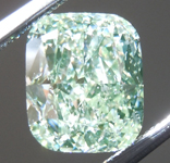 2.01ct Green Cushion Cut Diamond R10029
