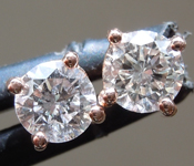 0.53ctw Round Brilliant Diamond Stud Earrings R9537