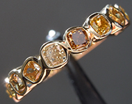 SOLD...1.19ctw Fancy Colored Cushion Cut Diamond Ring R10114