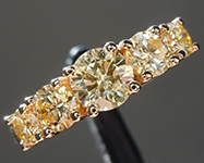 SOLD...1.30ctw Yellow Round Brilliant Diamond Ring R10147
