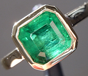 SOLD...1.55ct Asscher Cut Emerald Ring R10189