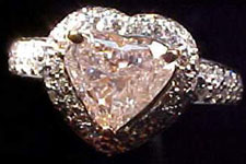 SOLD...1.21ct Light Pink Heart Diamond R1533 