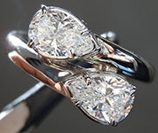 1.21ctw F Pear Shape Diamond Ring R10207
