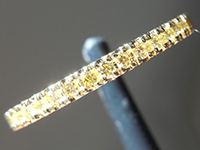 SOLD...0.18ctw Yellow VS Round Brilliant Diamond Ring R9886