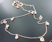 SOLD.....0.56ctw Pink Diamond Necklace R10224