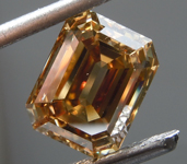SOLD....3.18ct Brown VS1 Emerald Cut Diamond R10354