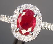 SOLD...0.89ct Oval Shape Ruby Ring R10332