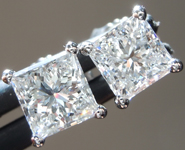 SOLD.....1.39ctw E-F Princess Cut Lab Grown Diamond Earrings R10378