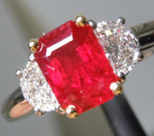 SOLD....1.17ct Emerald Cut Ruby Ring R10527