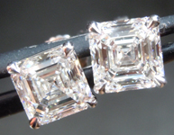 SOLD...3.09ctw E VS2 Asscher Cut Lab Grown Diamond Earrings R10574