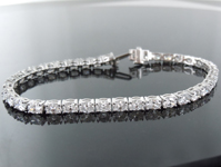 6.36ctw D-F VS1 Oval Shape Lab Grown Diamond Bracelet R10604