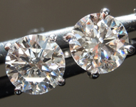 SOLD....1.90ctw D-E Round Brilliant Lab Grown Diamond Earrings R10612
