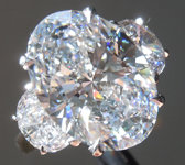 SOLD....6.06ct G (Blue) VS1 Oval Shape Lab Grown Diamond Ring R10628