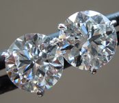 SOLD...4.09ctw E VS1 Round Brilliant Lab Grown Diamond Earrings R10665