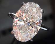 SOLD...5.14ct F VS1 Oval Shape Lab Grown Diamond Ring R10620