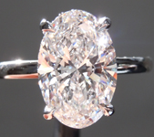 2.59ct E VVS2 Oval Lab Diamond HIdden Halo Ring R10760