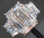 SOLD...4.27ct E VVS2 Emerald Cut Lab Grown Diamond Ring R10778