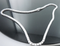 15.29ctw E VS Round Brilliant Lab Grown Diamond Necklace R10818