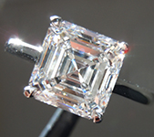3.02ct E VVS2 Asscher Cut Lab Grown Diamond Ring R10937