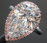 SOLD...5.07ct H (Blue) VVS1 Pear Shape Lab Grown Diamond Ring R11060