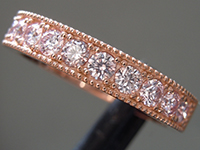 SOLD...0.67ctw Pink VS Round Brilliant Diamond Ring R11100