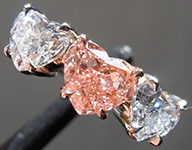 SOLD....1.19ct Pink VS1 Heart Shape Lab Grown Diamond Ring R11111
