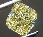 4.53ct Yellow VS1 Cushion Cut Lab Grown Diamond R11149