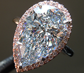SOLD...4.36ct G (Blue) VVS2 Pear Shape Lab Grown Diamond Ring R11133
